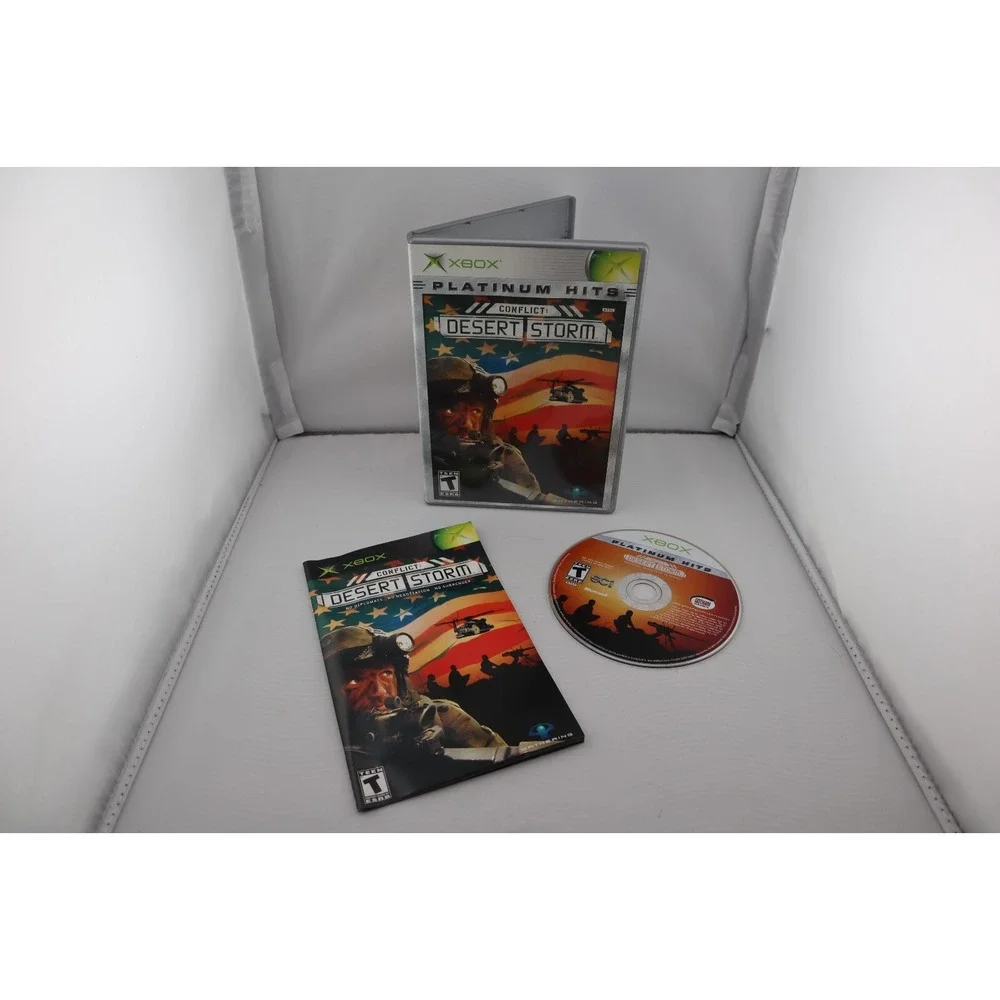 Conflict: Desert Storm Platinum Hits (Microsoft Xbox, 2002) CIB Complete Tested